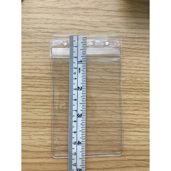 Set of 25 Clear Plastic ID Badge Holders and 25 Black Lanyards - Picture 6 of 6